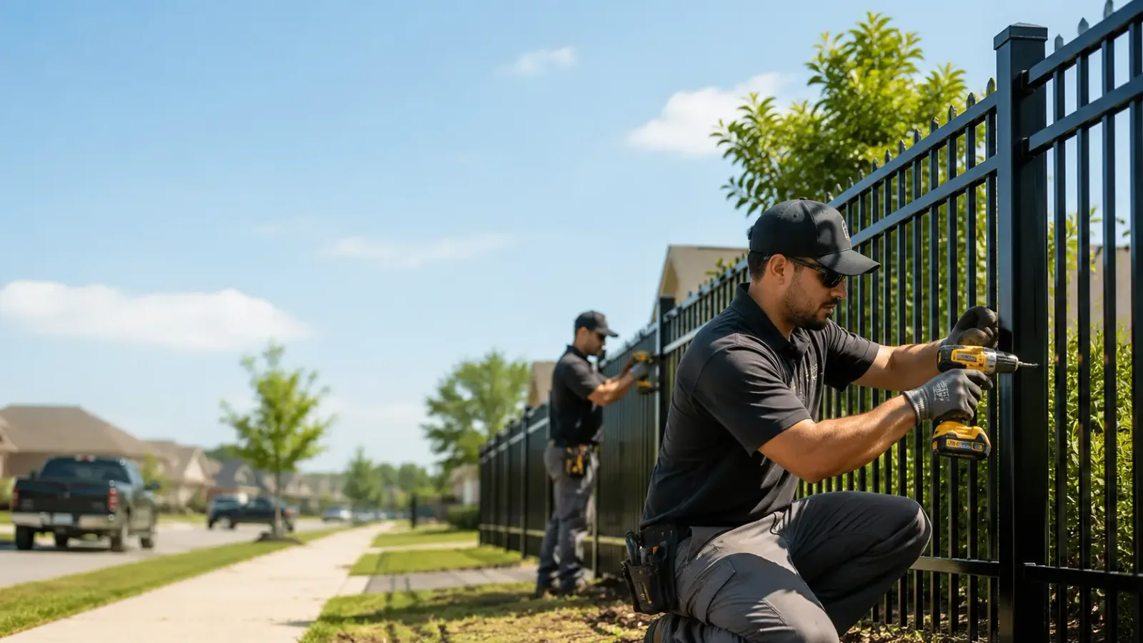 Metal Fence Installation in Brighton, MA